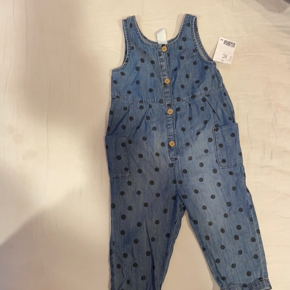Polka dot romper NWT